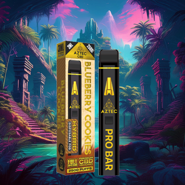 Aztec CBD 1800mg Pro Bar CBD Disposable Vape Device 2500 Puffs