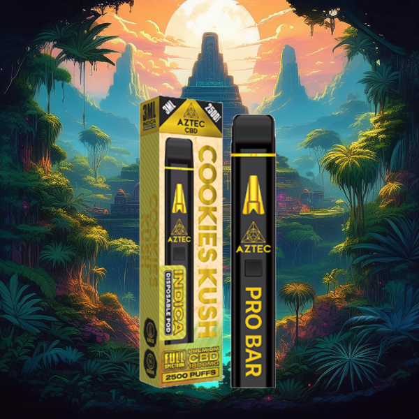 Aztec CBD 1800mg Pro Bar CBD Disposable Vape Device 2500 Puffs