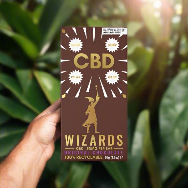 The Wizards Magic 50mg CBD Original Chocolate Bar - 55g