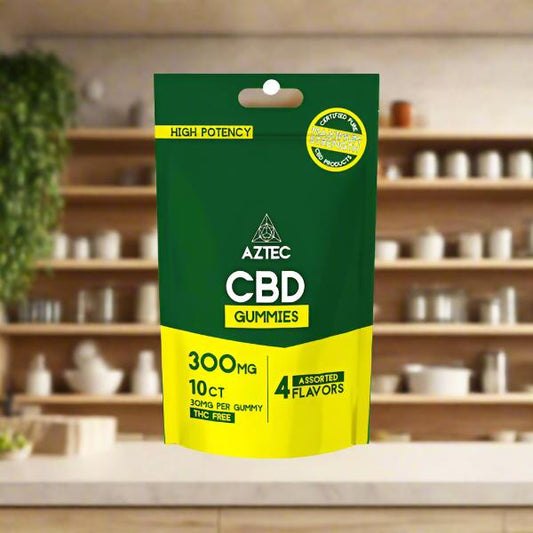 Aztec CBD Broad Spectrum 300mg CBD Gummies - 10 Pieces