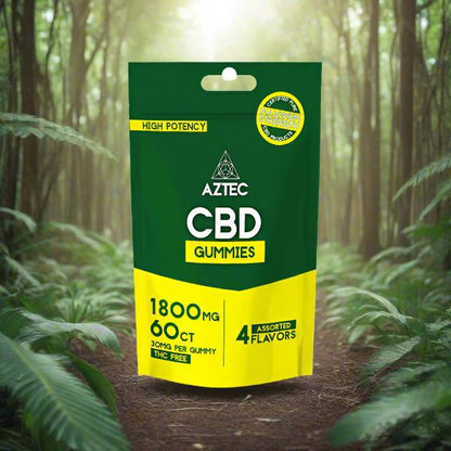 Aztec CBD Broad Spectrum 300mg CBD Gummies - 60 Pieces