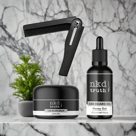 NKD CBD Infused Oil Balm & Comb Gift Set (BUY 1 GET 1 FREE)