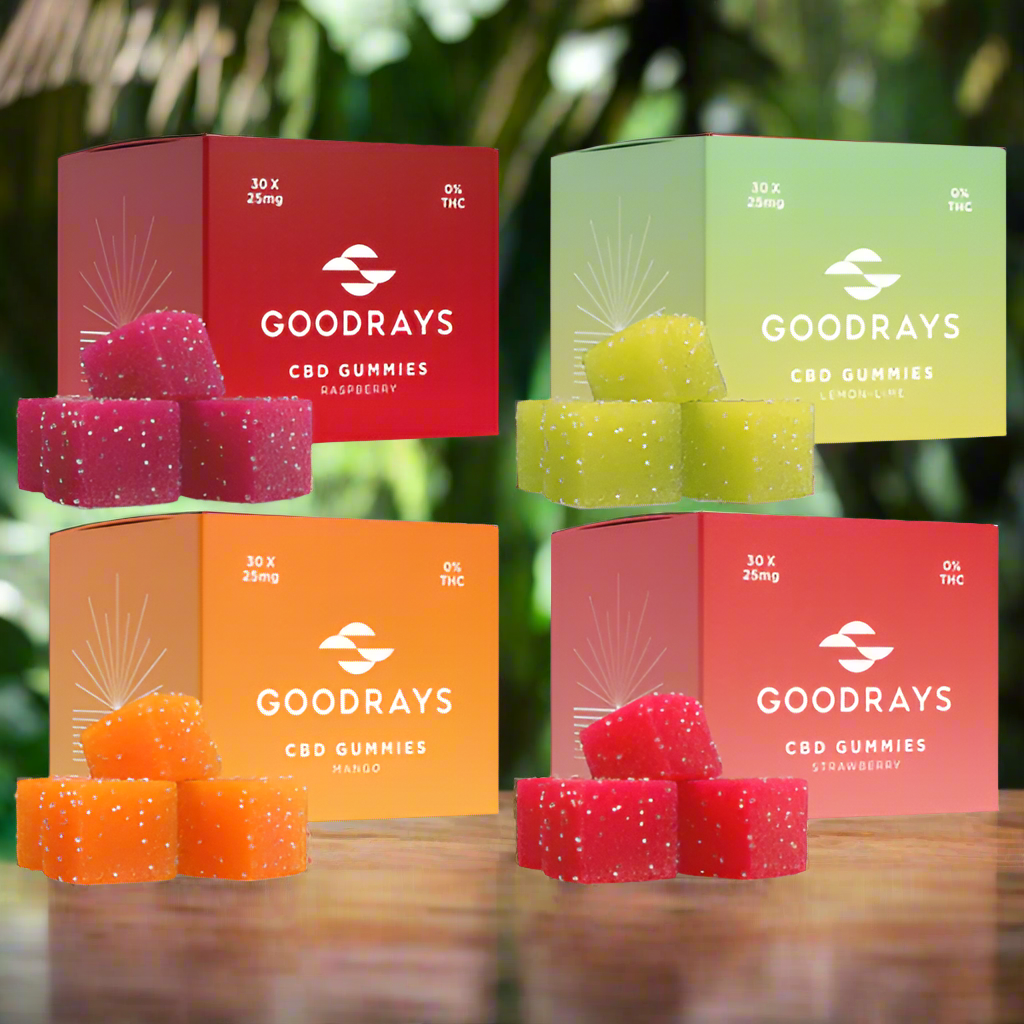 Goodrays 750mg CBD Gummies - 30 Pieces