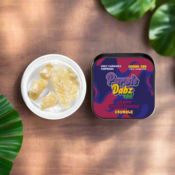 Purple Dabz by Purple Dank 1000mg CBD Crumble - Grand Daddy Purple (BUY 1 GET 1 FREE)