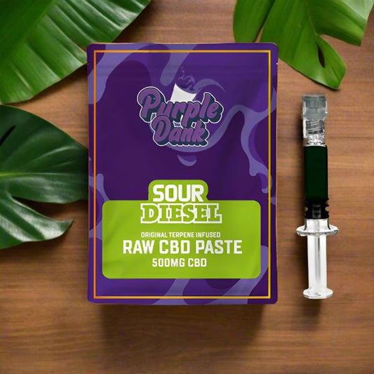 Purple Dank 1000mg CBD Raw Paste with Natural Terpenes - Sour Diesel (BUY 1 GET 1 FREE)