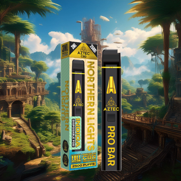 Aztec CBD 1800mg Pro Bar CBD Disposable Vape Device 2500 Puffs