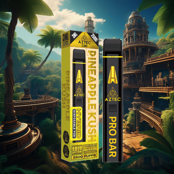 Aztec CBD 1800mg Pro Bar CBD Disposable Vape Device 2500 Puffs