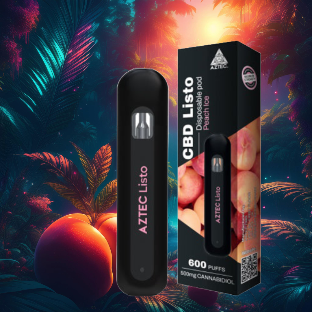 Aztec CBD Listo 500mg CBD Disposable Vape Pen - 1ml 600 Puffs