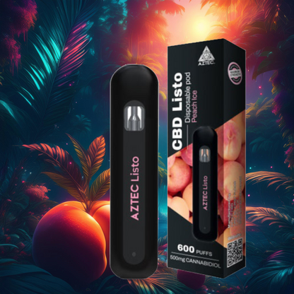 Aztec CBD Listo 500mg CBD Disposable Vape Pen - 1ml 600 Puffs