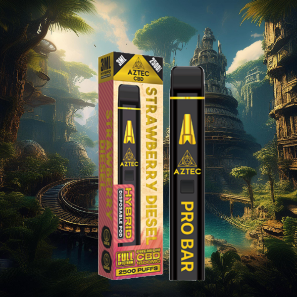 Aztec CBD 1800mg Pro Bar CBD Disposable Vape Device 2500 Puffs