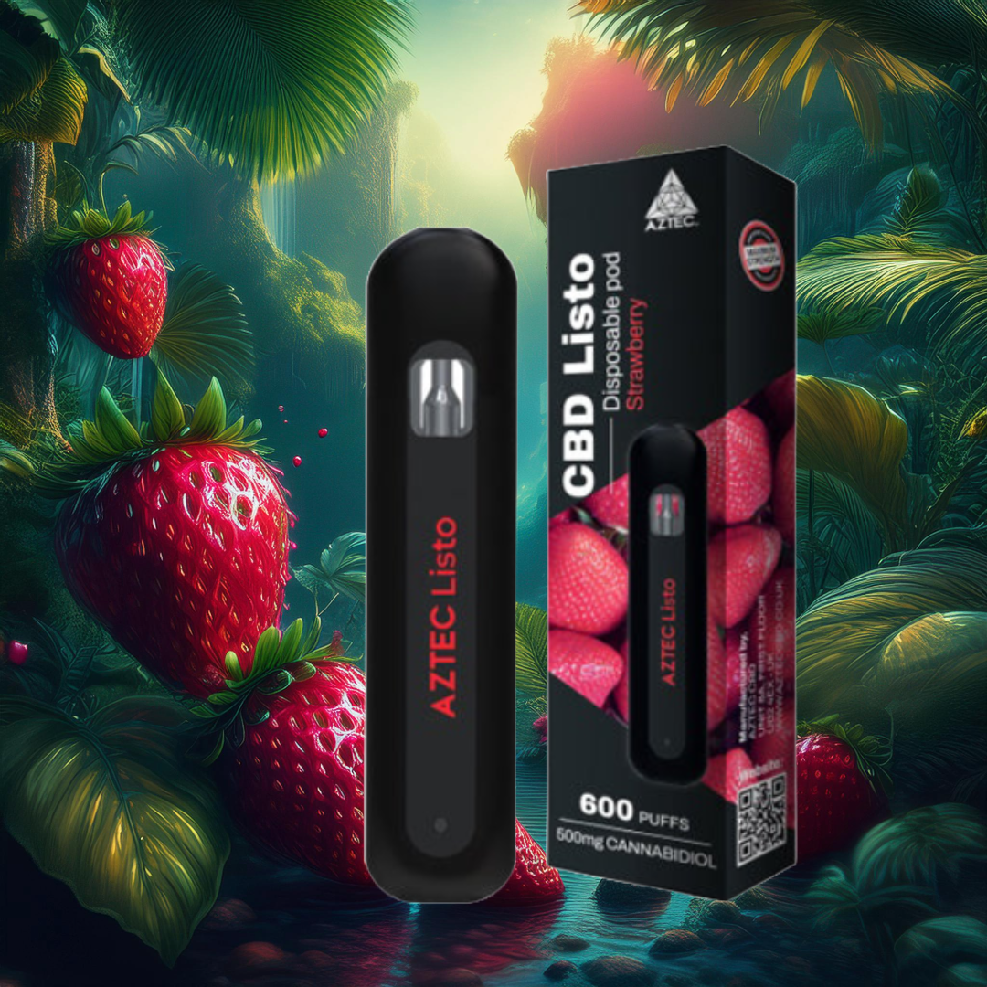 Aztec CBD Listo 500mg CBD Disposable Vape Pen - 1ml 600 Puffs