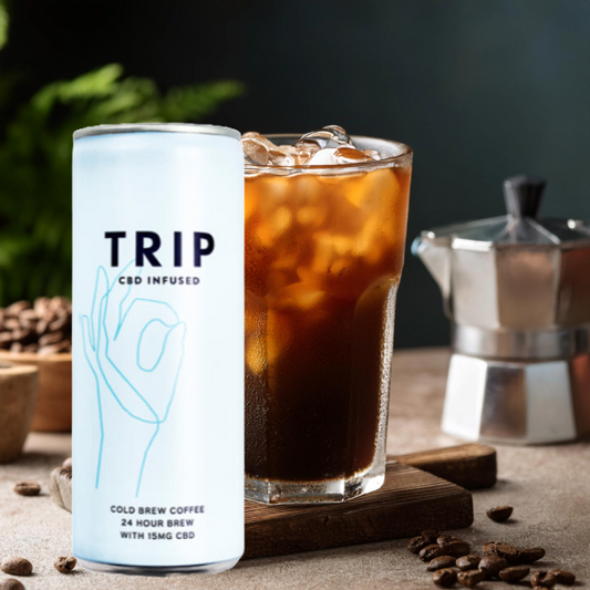 12 x TRIP 15mg CBD Infused Cold Brew Coffee Drink 250ml