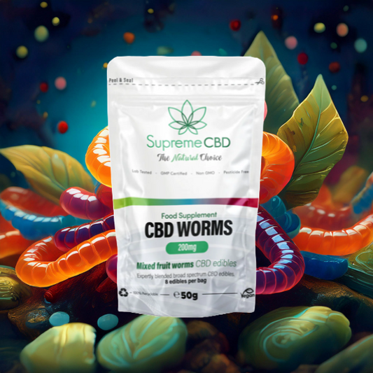 Supreme CBD 200mg CBD Gummy Worms Grab Bag - 50g