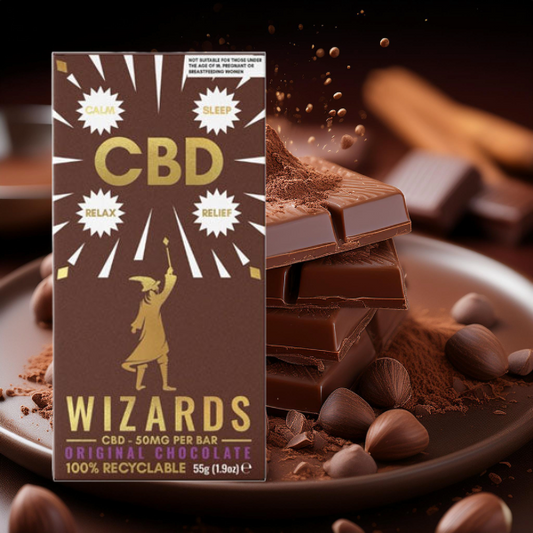 The Wizards Magic 50mg CBD Original Chocolate Bar - 55g