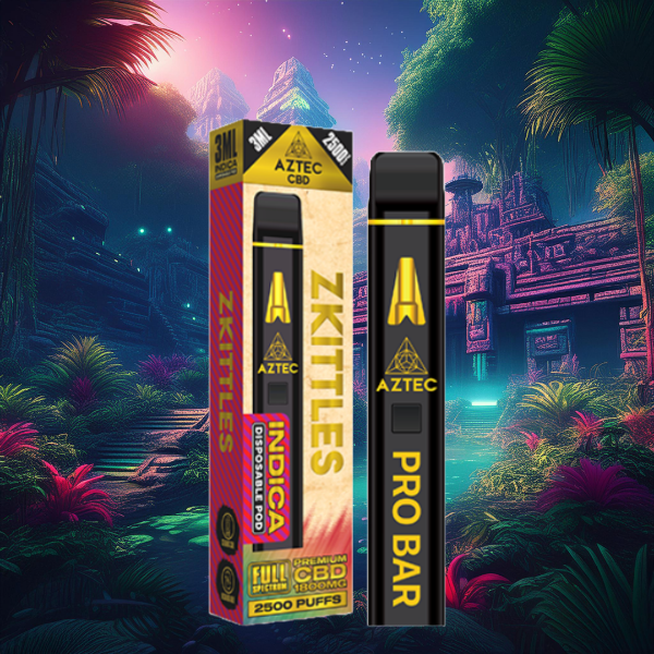 Aztec CBD 1800mg Pro Bar CBD Disposable Vape Device 2500 Puffs